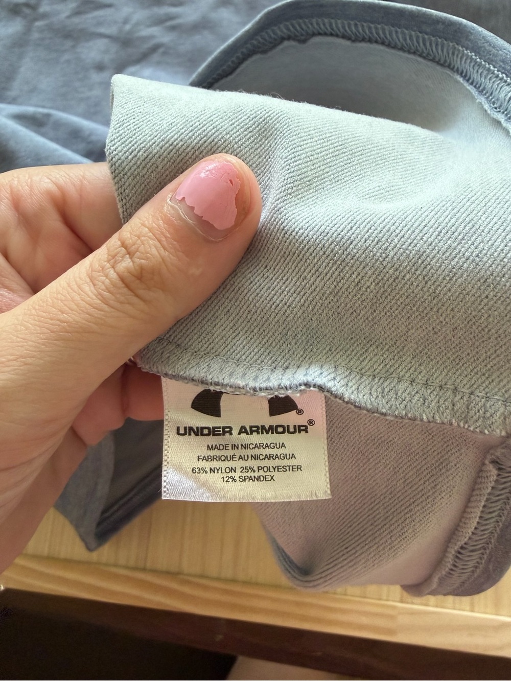 Under Armour Light Gray Mock Neck Long Sleeve Top - Picture 2 of 3